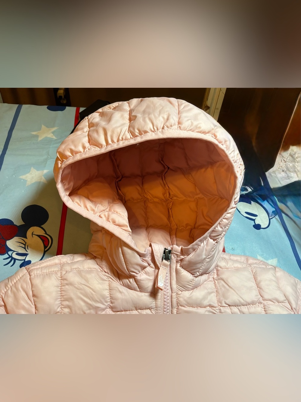 The north face thermoball eco hooded jacket pink/peach toddler 6t - Picture 7 of 9